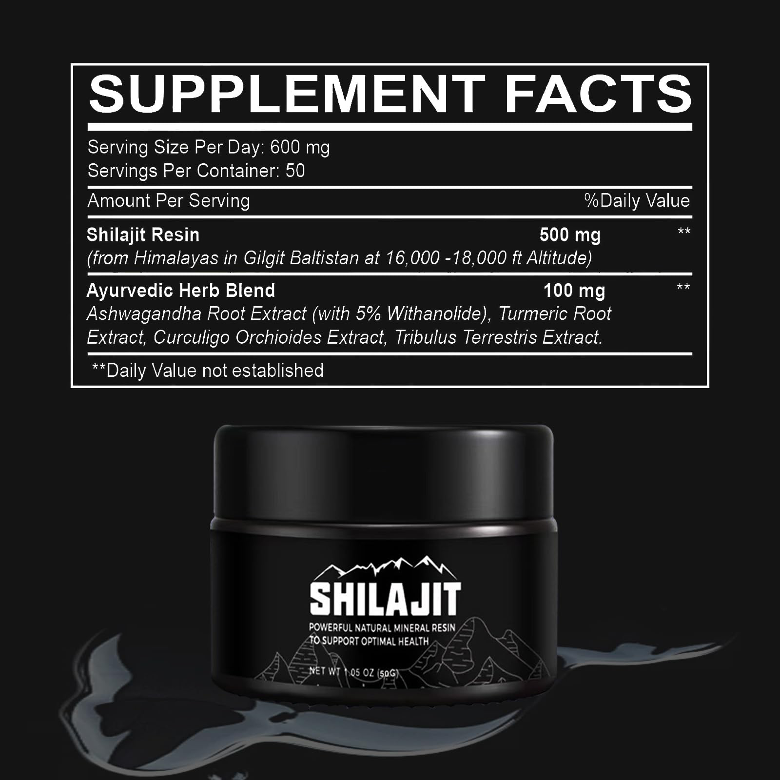 Shilajit Pure Himalayan 50 Grams